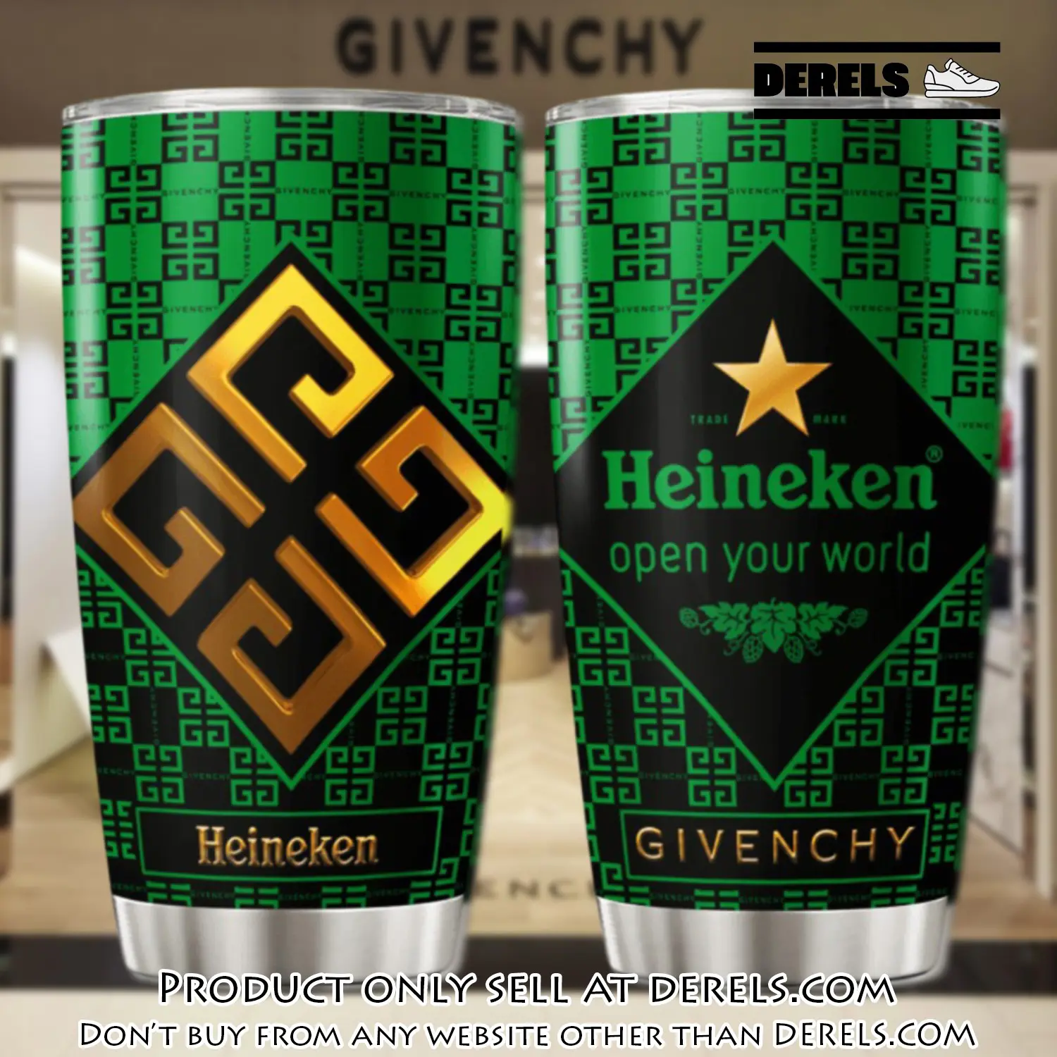 Givenchy heineken stainless steel tumbler 20oz30oz dr2537441
